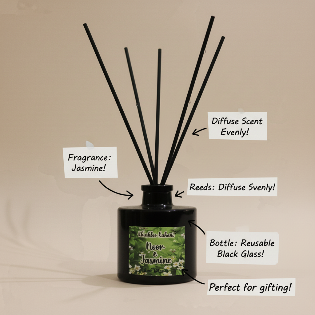 Noor-e- Jasmine  - Reed Diffuser